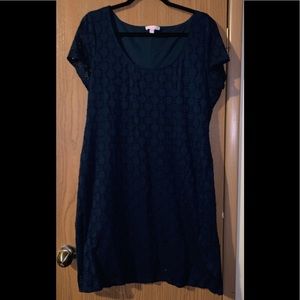 Navy blue lace dress